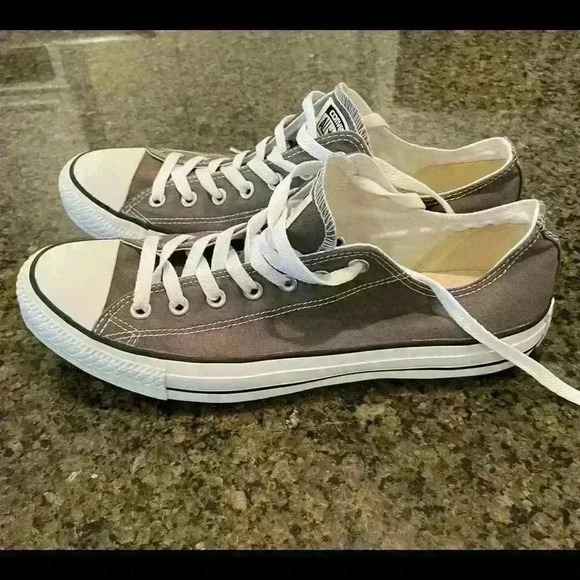 Converse Shoes - COPY - Converse, Chuck Taylor, All Star, Mens 11.5 Womens 13.5, Gray Sneakers